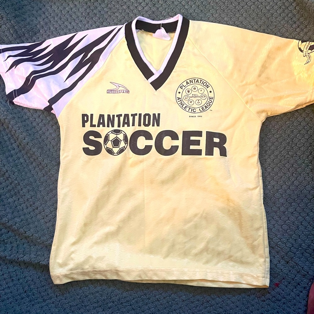 Plantation soccer league sport shirt for 8-9 year old